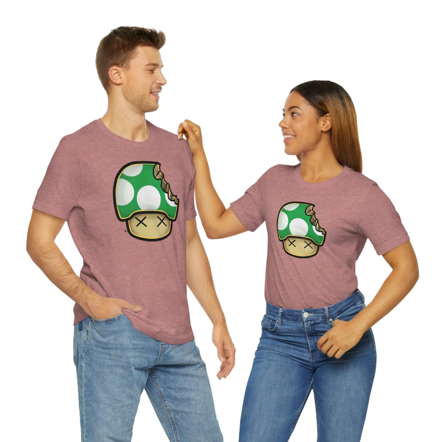 Bitten Mushroom Unisex Jersey Short Sleeve Tee