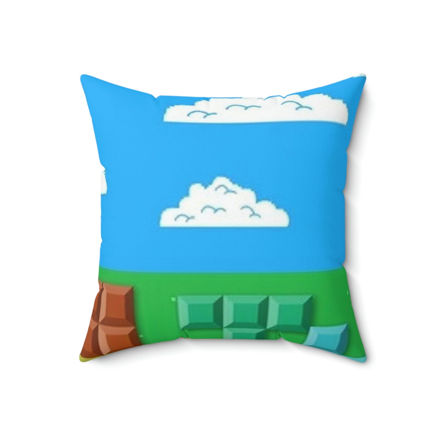 Tetris Style Spun Polyester Square Pillow