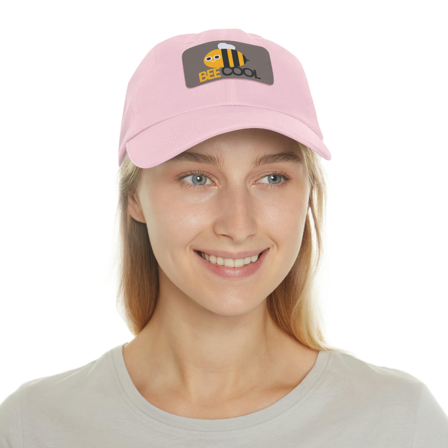 Bee Cool Dad Hat with Leather Patch