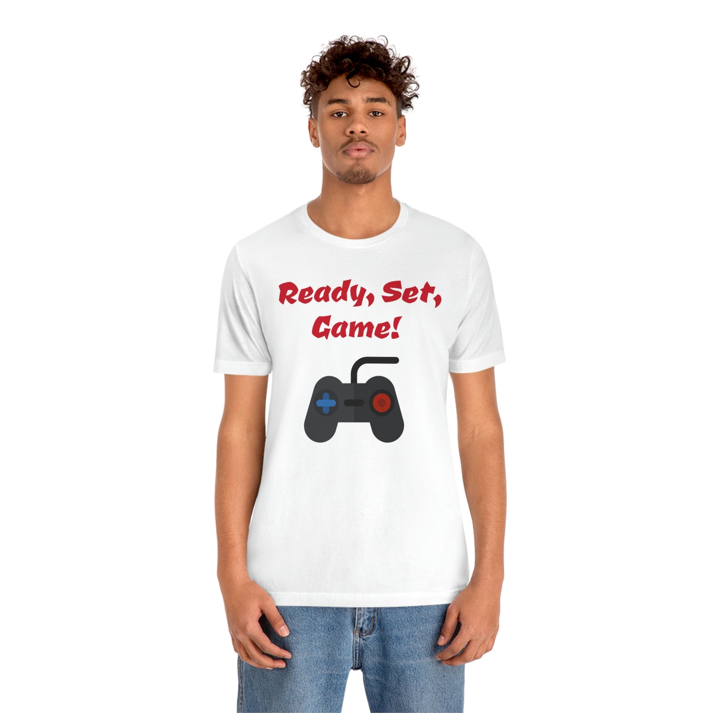 Ready, Set, Game! Unisex Jersey Short Sleeve Tee