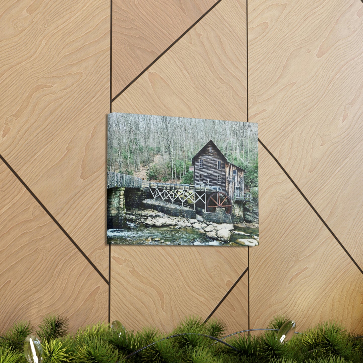 Grist Mill Scenic Canvas Gallery Wraps