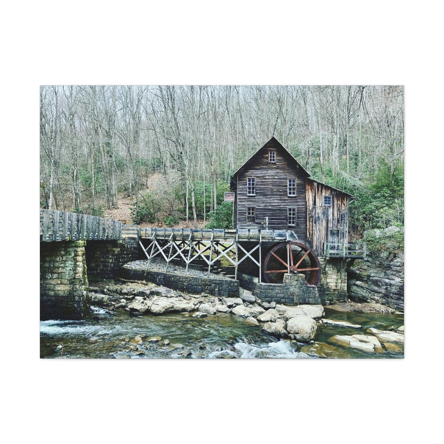 Grist Mill Scenic Canvas Gallery Wraps