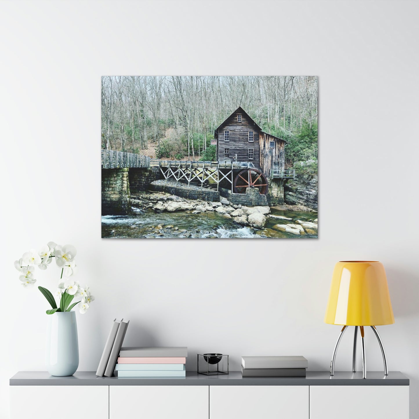 Grist Mill Scenic Canvas Gallery Wraps