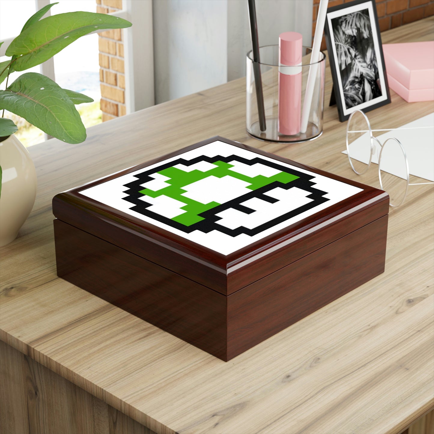 Mushroom 1UP Retro Style Jewelry Box