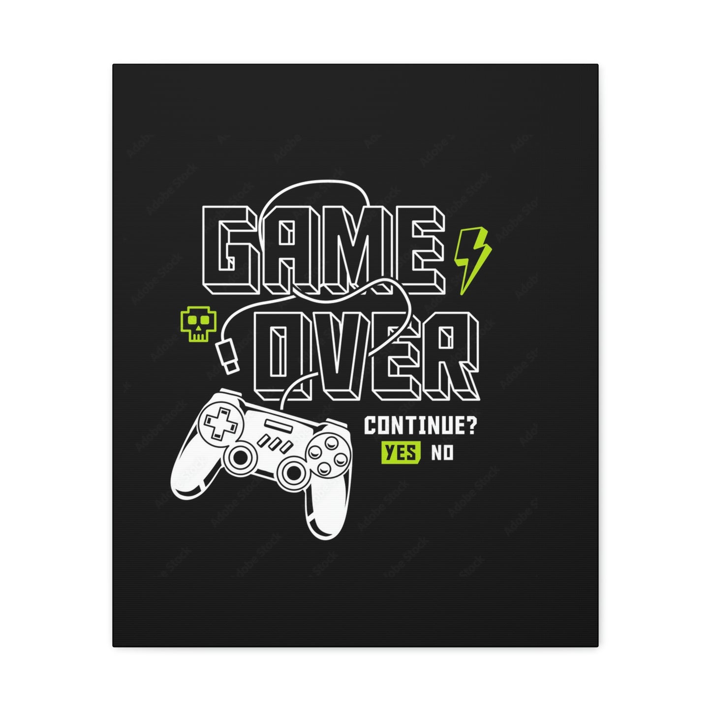 Game Over Canvas Gallery Wraps