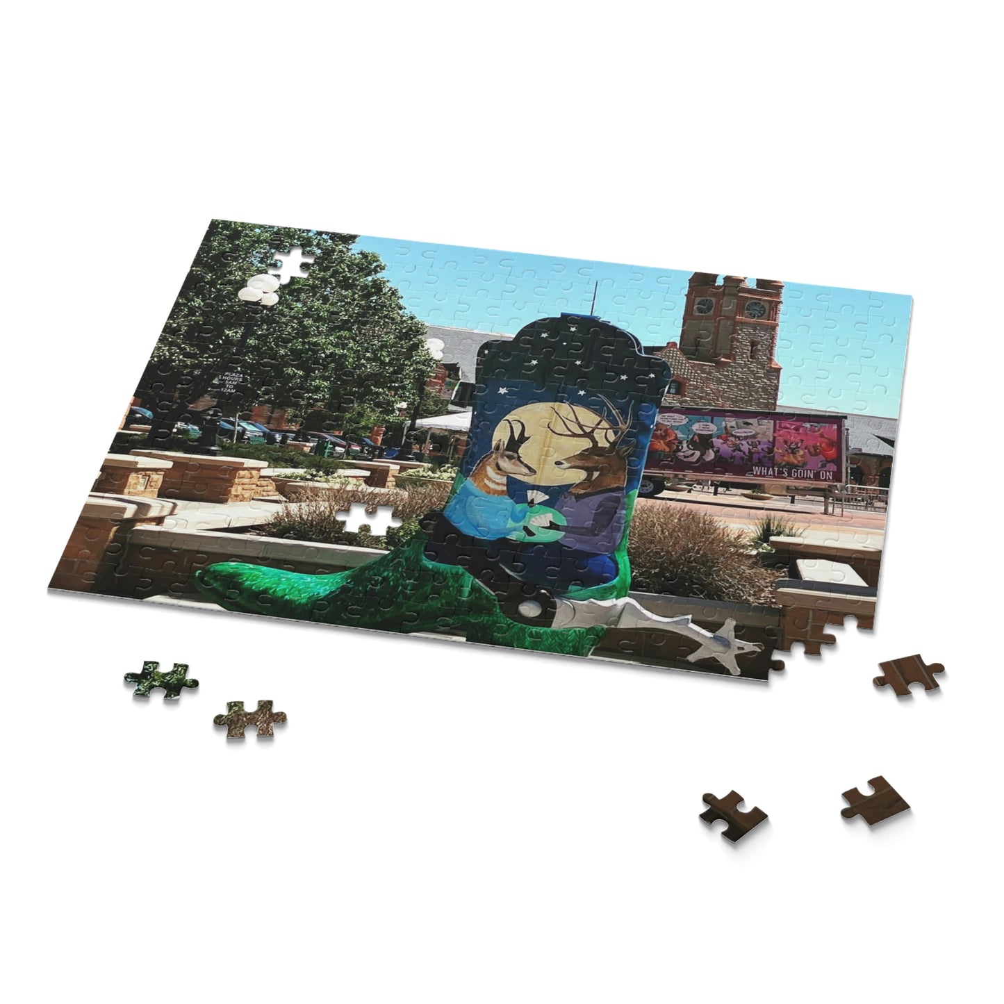 Cheyenne Cowboy Boot Scenic Puzzle (120, 252, 500-Piece)