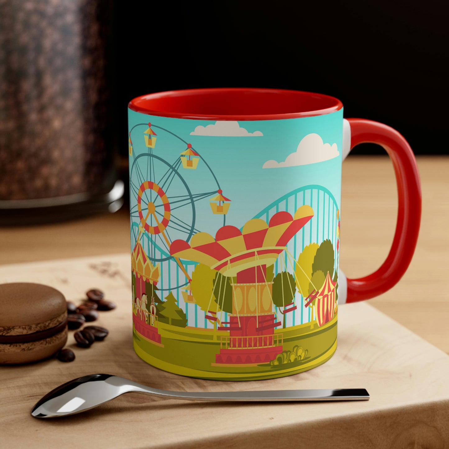 Amusement Park Accent Coffee Mug, 11oz