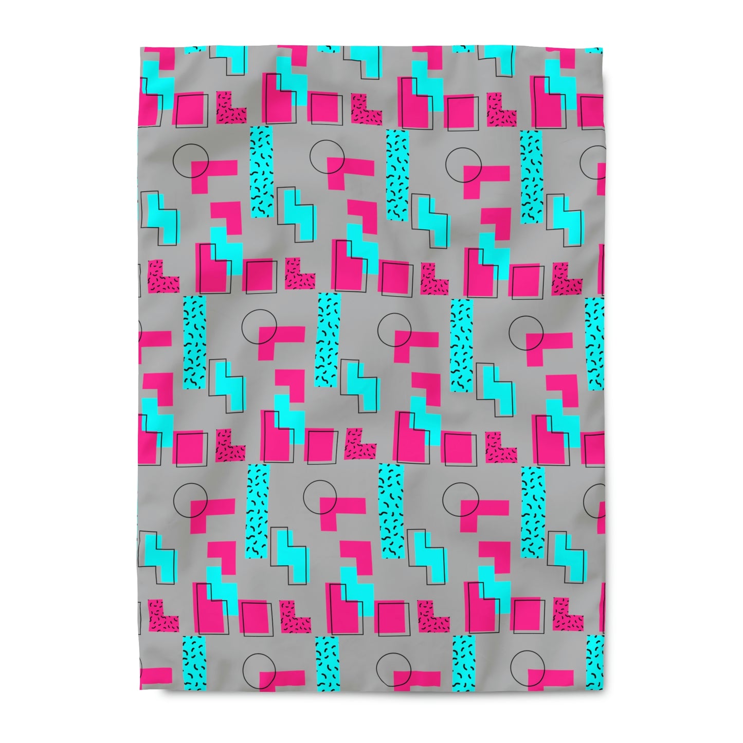 Tetris Style Pattern Duvet Cover