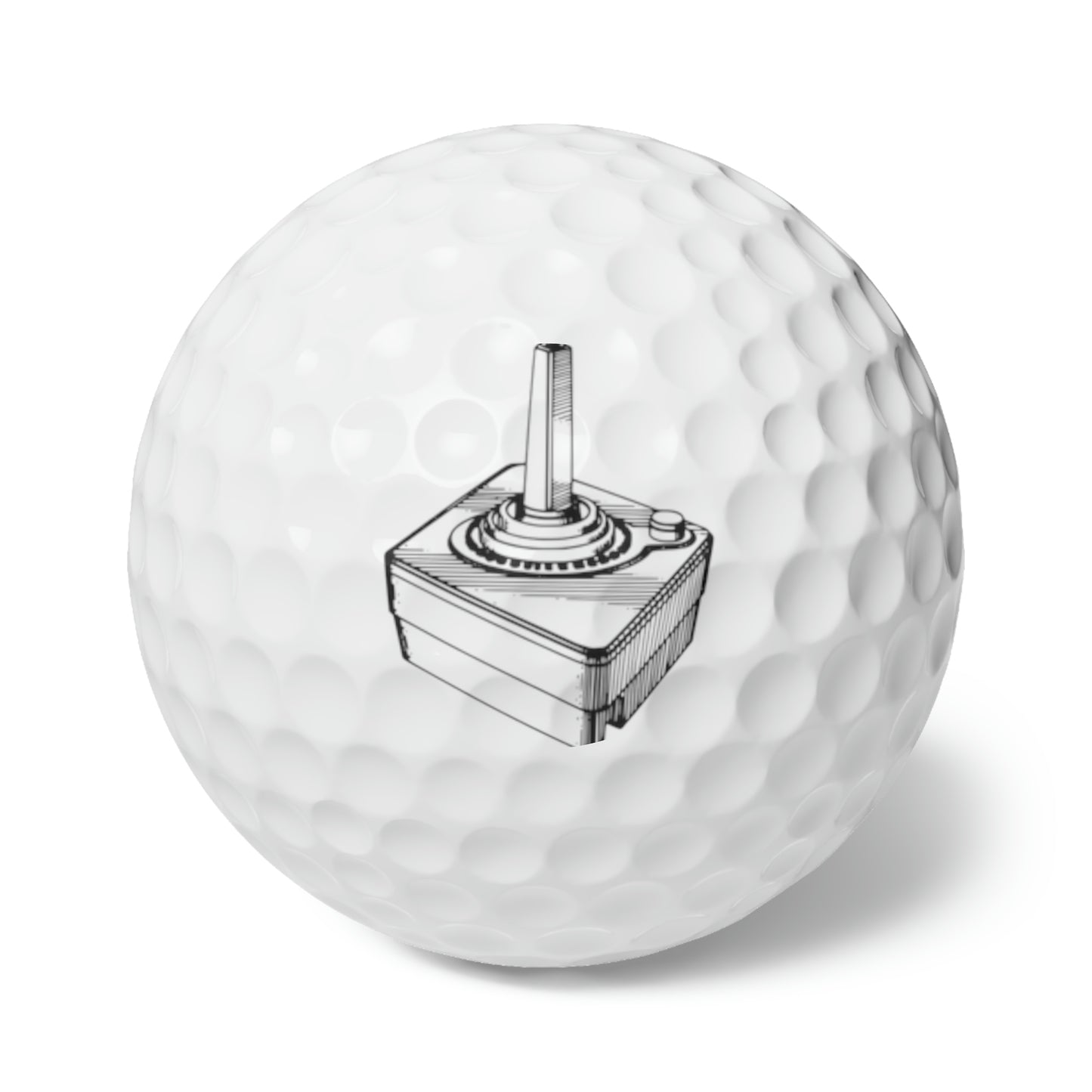 Retro Joystick Style Golf Balls, 6pcs