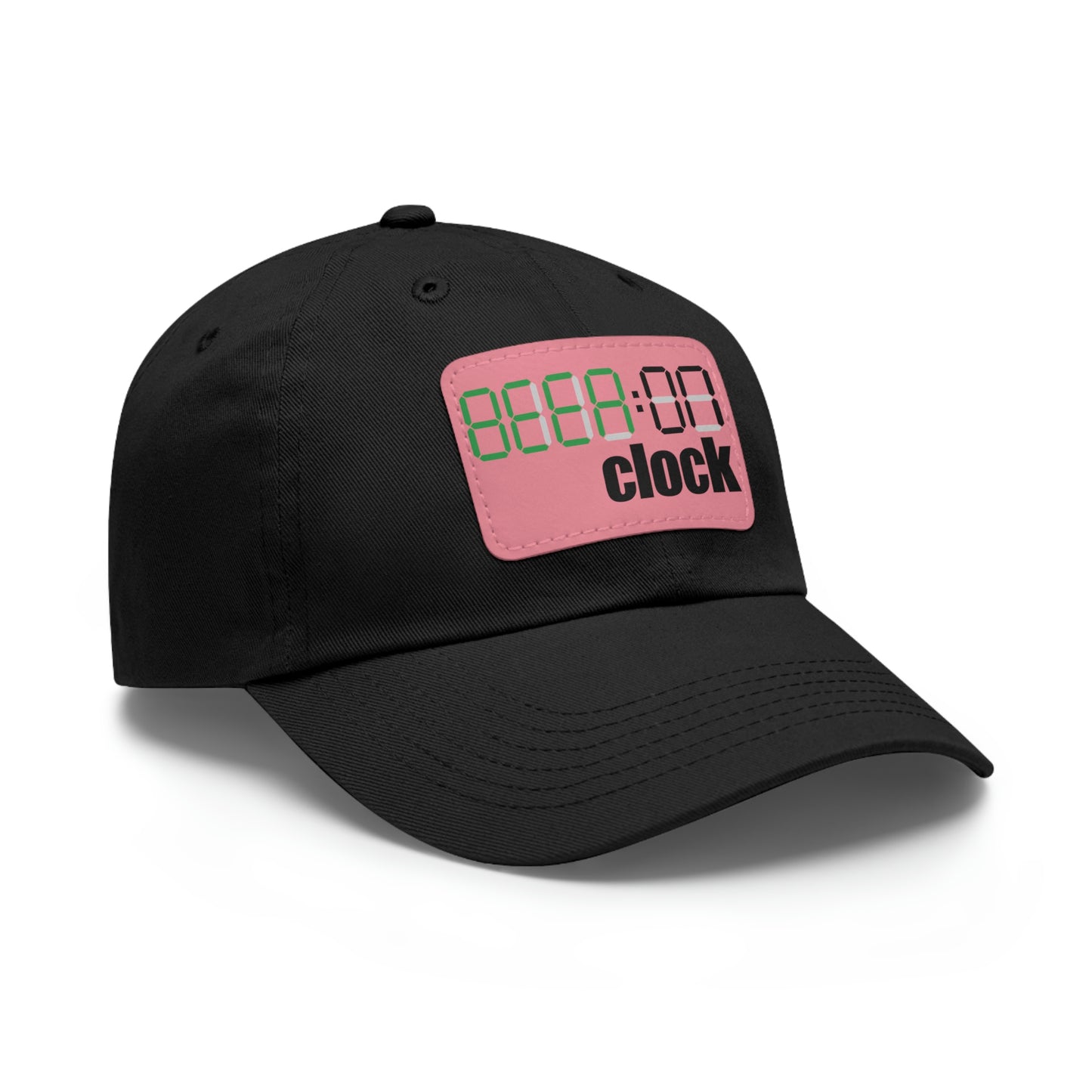 Beer on Clock Dad Hat with Leather Patch