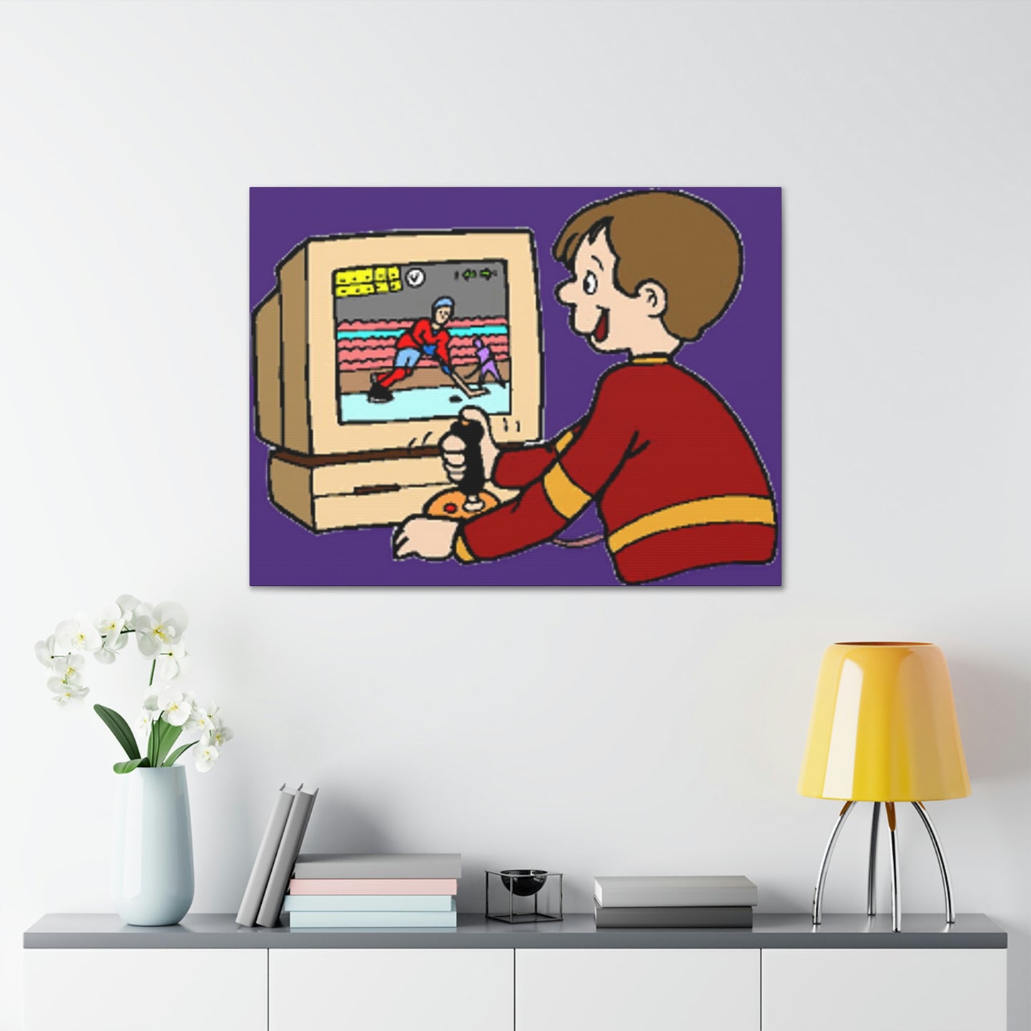 Old School Gamer Canvas Gallery Wraps