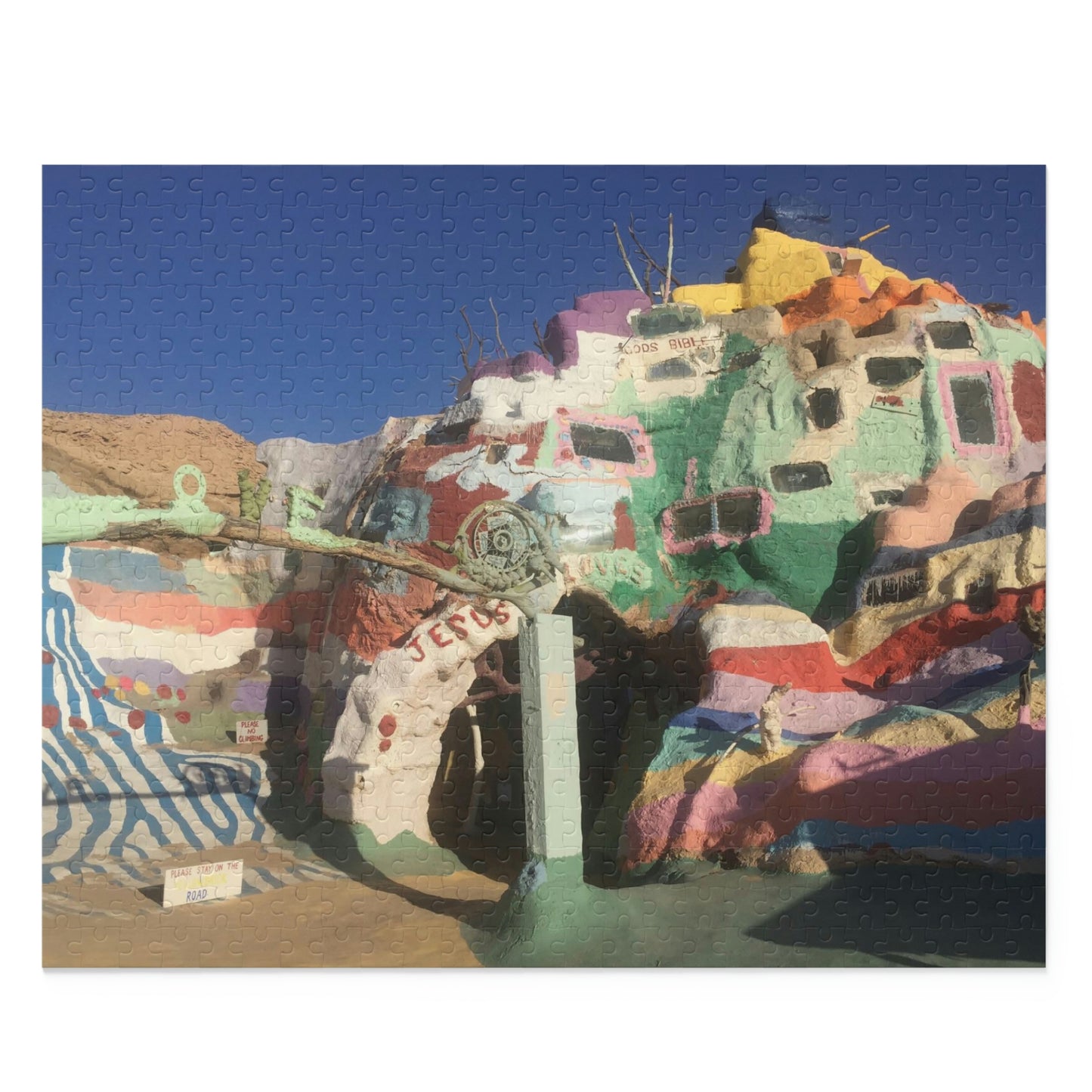 Salvation Mountain Slab City Scenic Puzzle (120, 252, 500-Piece)