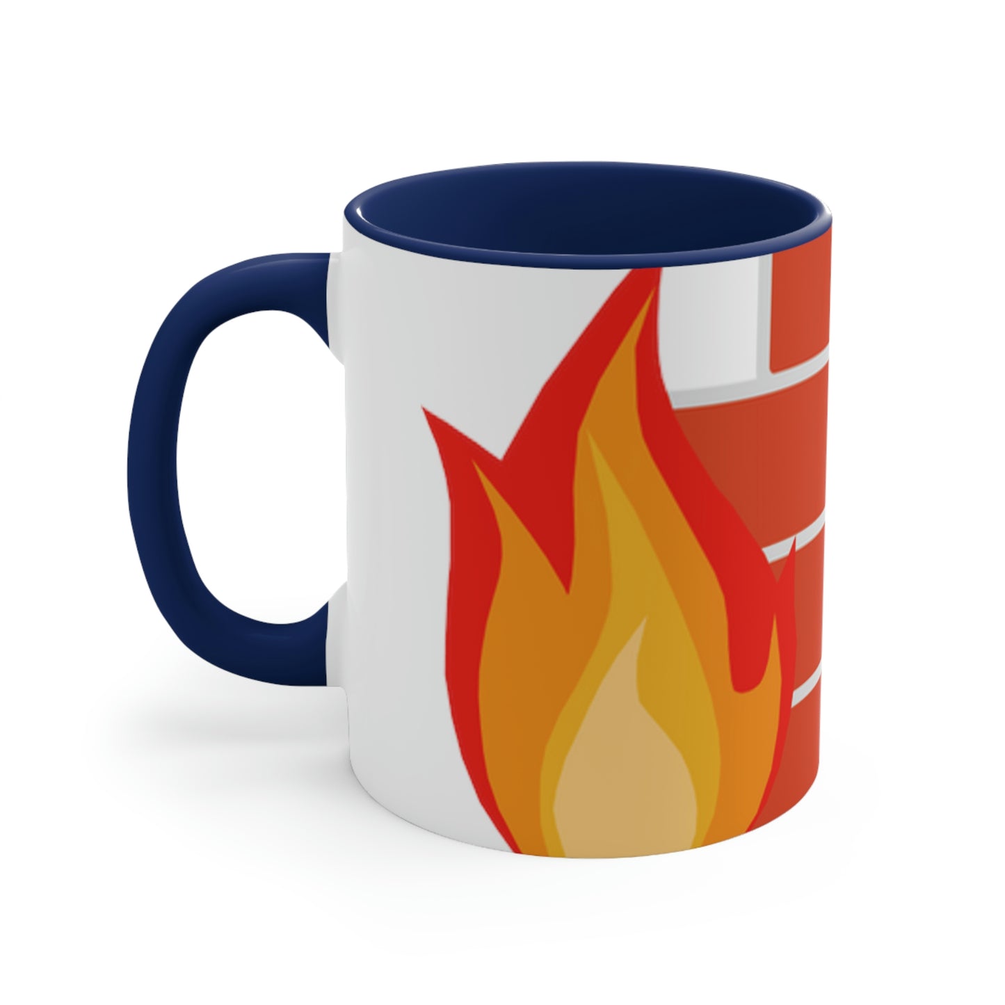 Brick Fire Accent Coffee Mug, 11oz