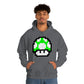 Mushroom 1UP 8 Bit Retro Style Unisex Hooded Sweatshirt