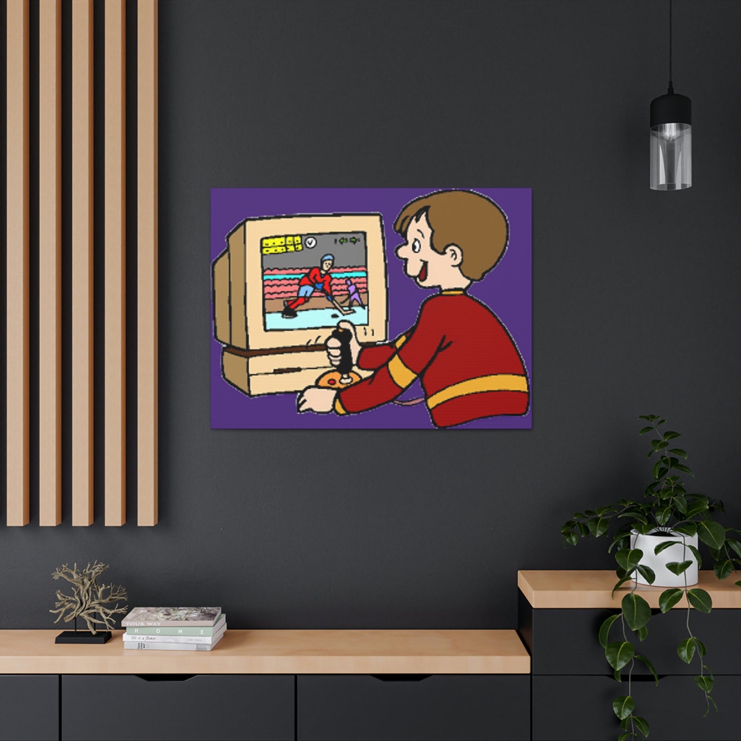 Old School Gamer Canvas Gallery Wraps