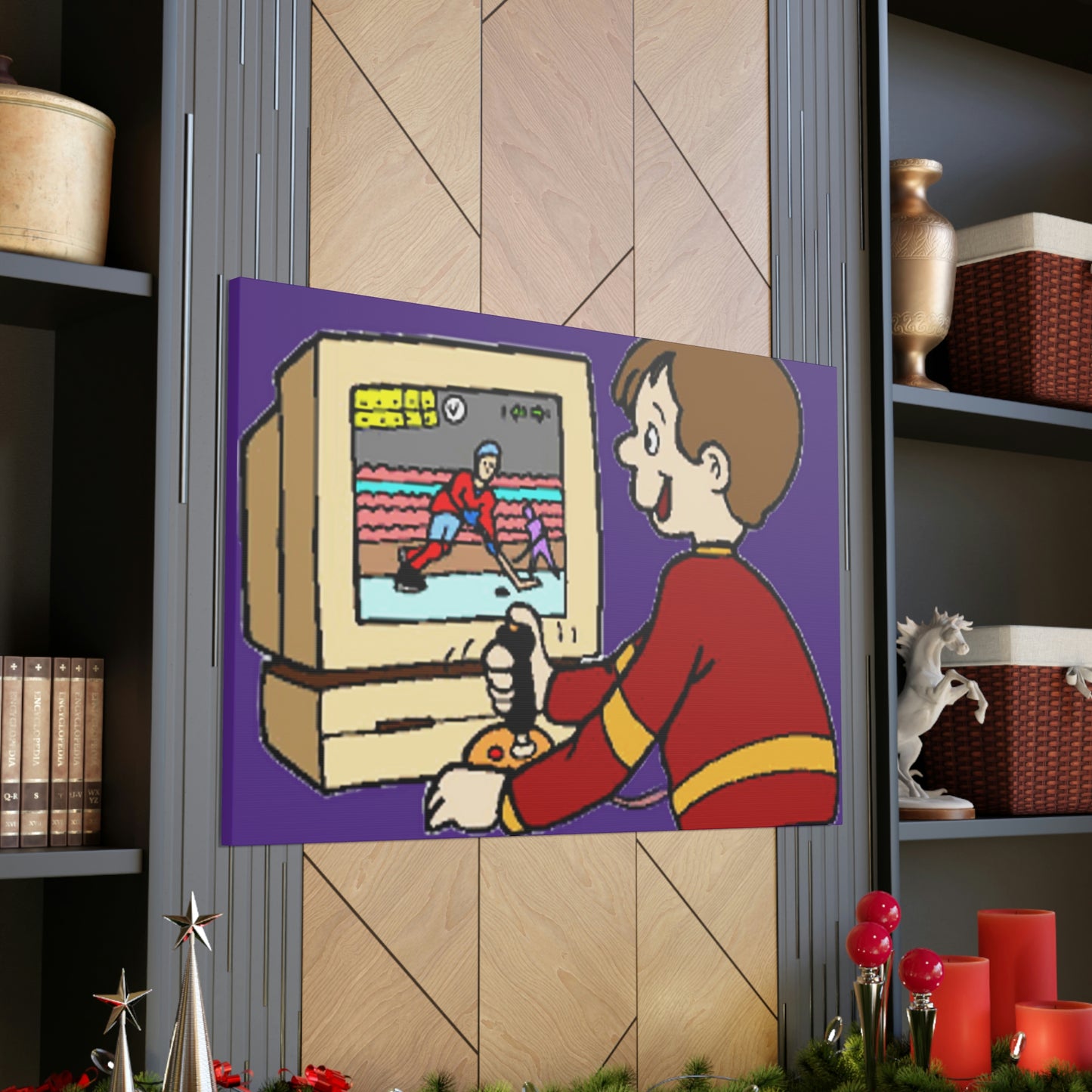 Old School Gamer Canvas Gallery Wraps