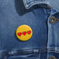 Hearts 8 Bit Style Custom Pin Buttons