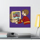 Old School Gamer Canvas Gallery Wraps