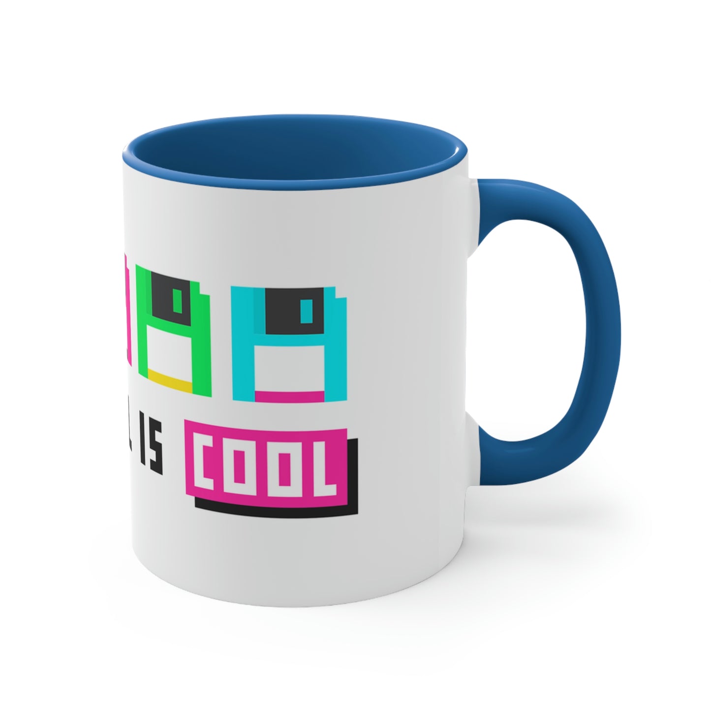 Old School is Cool Accent Coffee Mug, 11oz