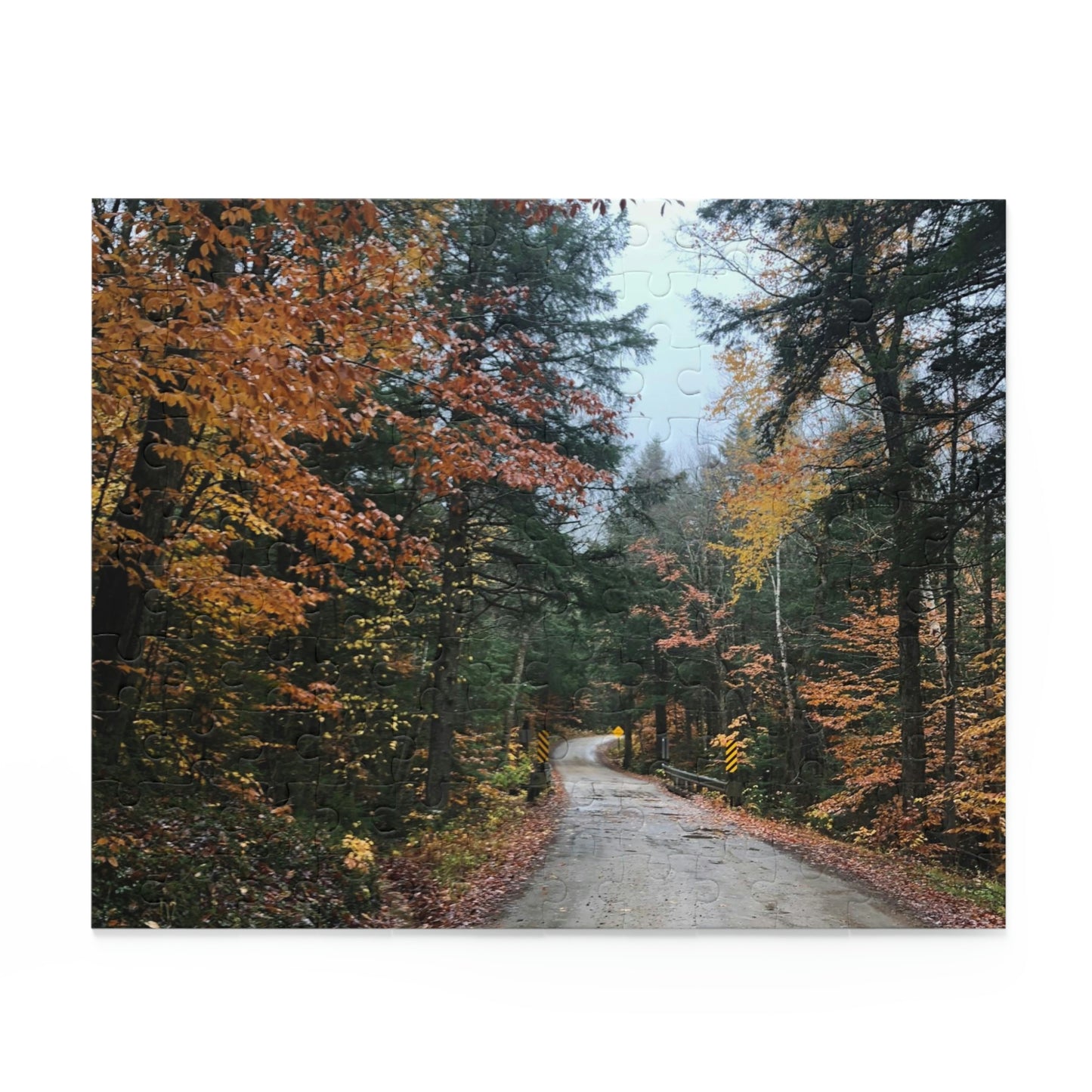 Fall Road in New England Scenic Puzzle (120, 252, 500-Piece)