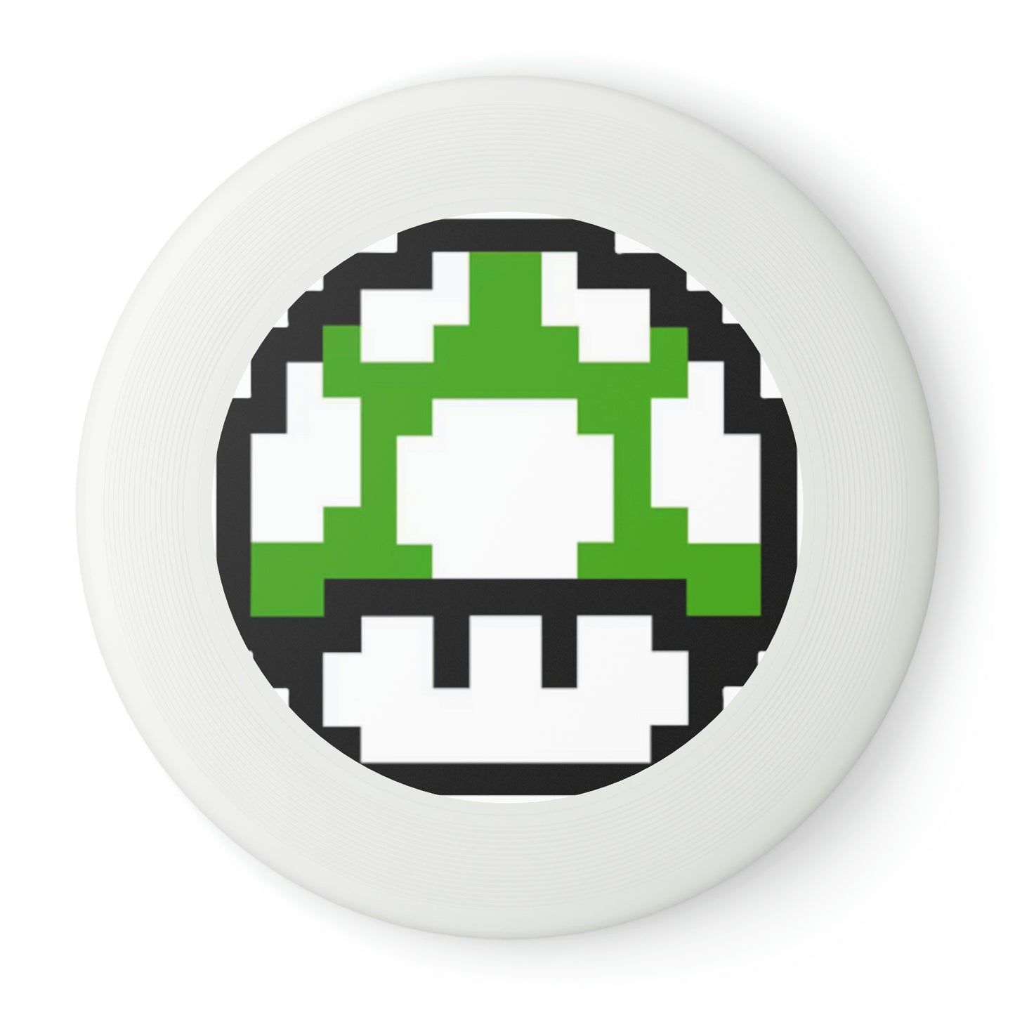 Green 8 Bit Style Mushroom Wham-O Frisbee