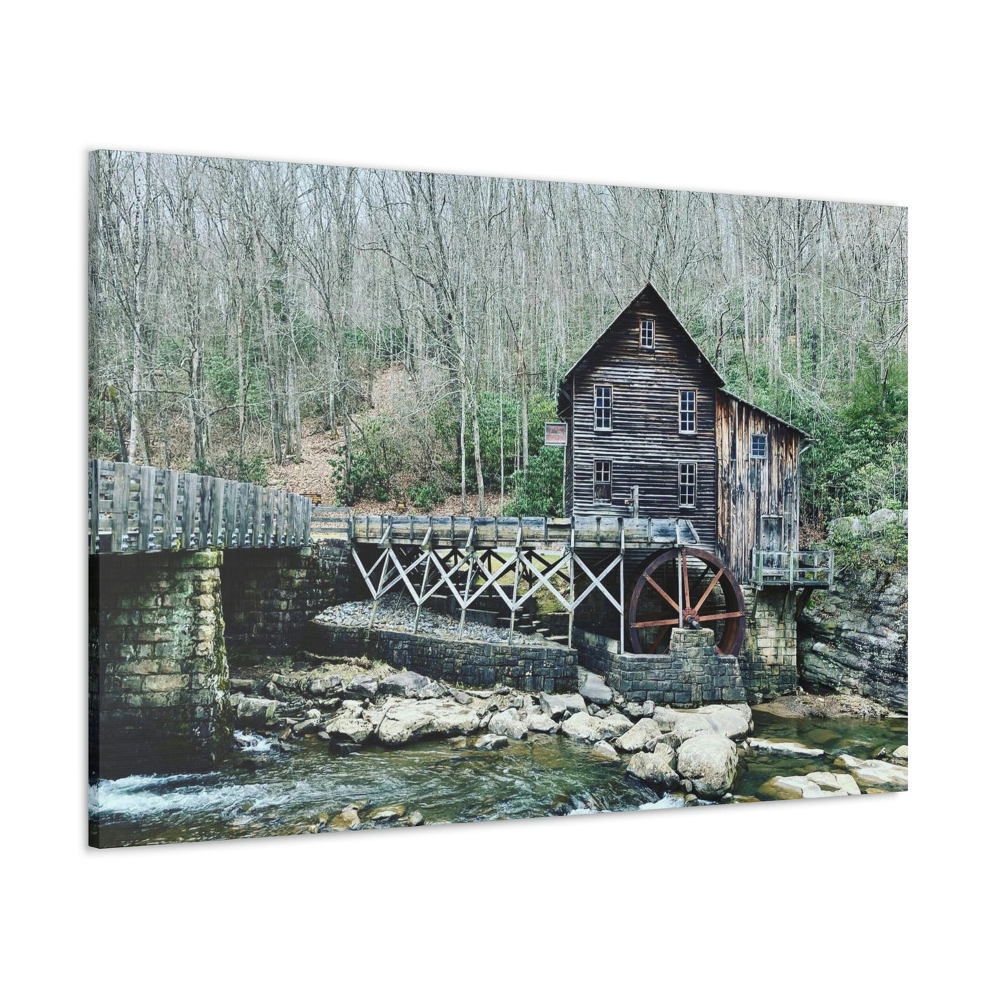 Grist Mill Scenic Canvas Gallery Wraps