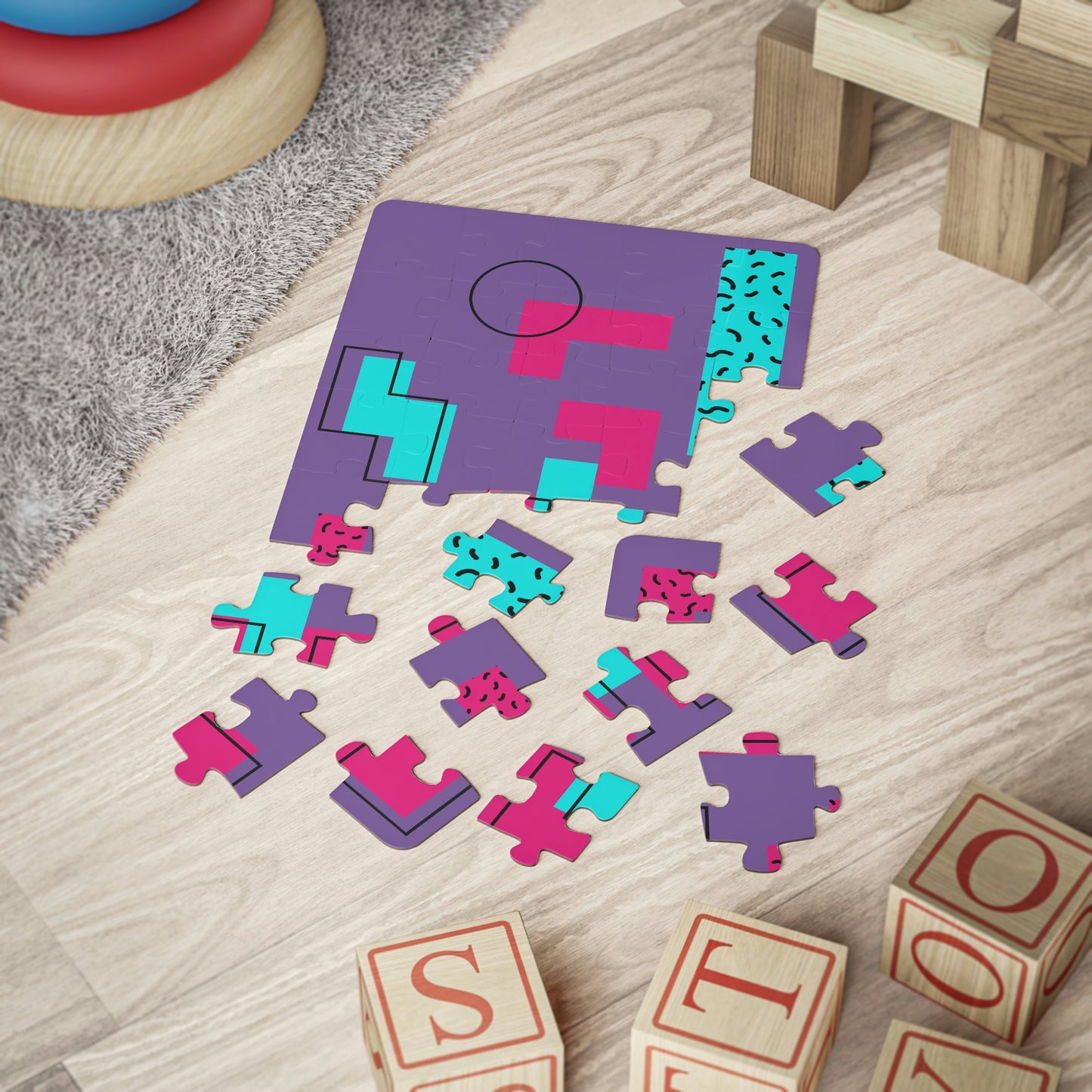 Tetris Style Kids' Puzzle, 30-Piece