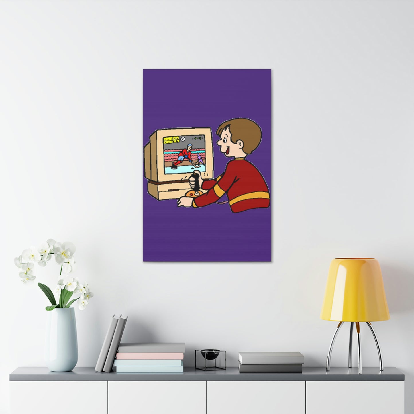 Old School Gamer Canvas Gallery Wraps