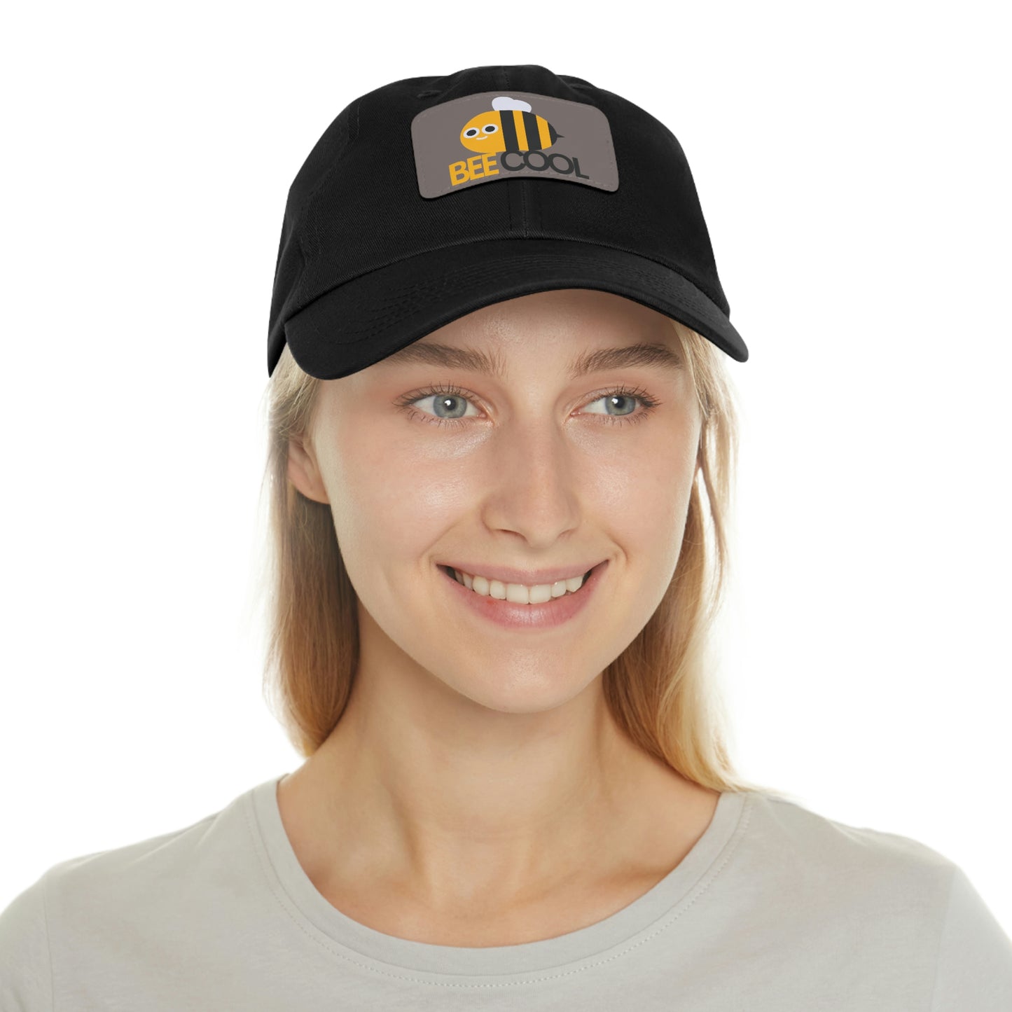 Bee Cool Dad Hat with Leather Patch