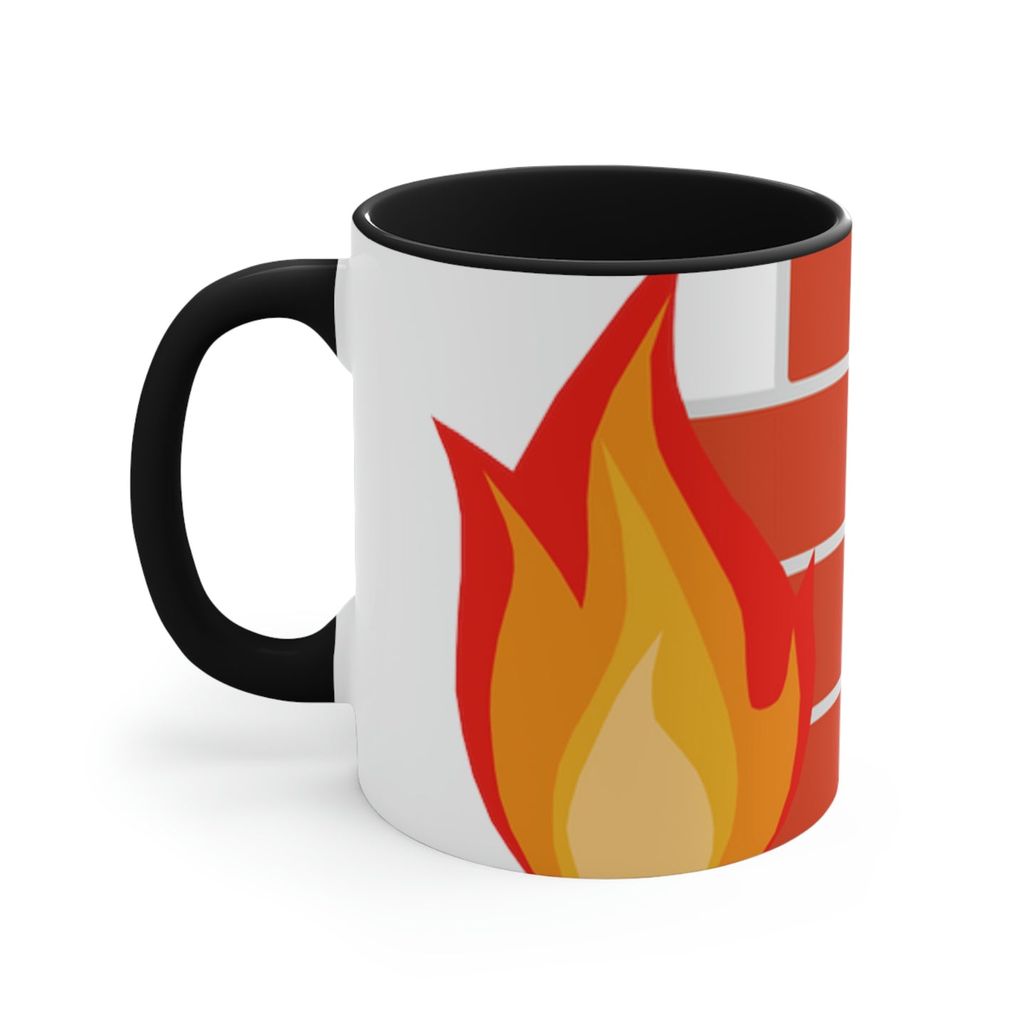 Brick Fire Accent Coffee Mug, 11oz