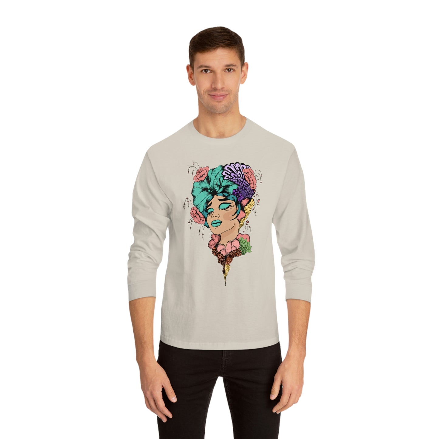 Floral Woman Alternate Unisex Classic Long Sleeve T-Shirt