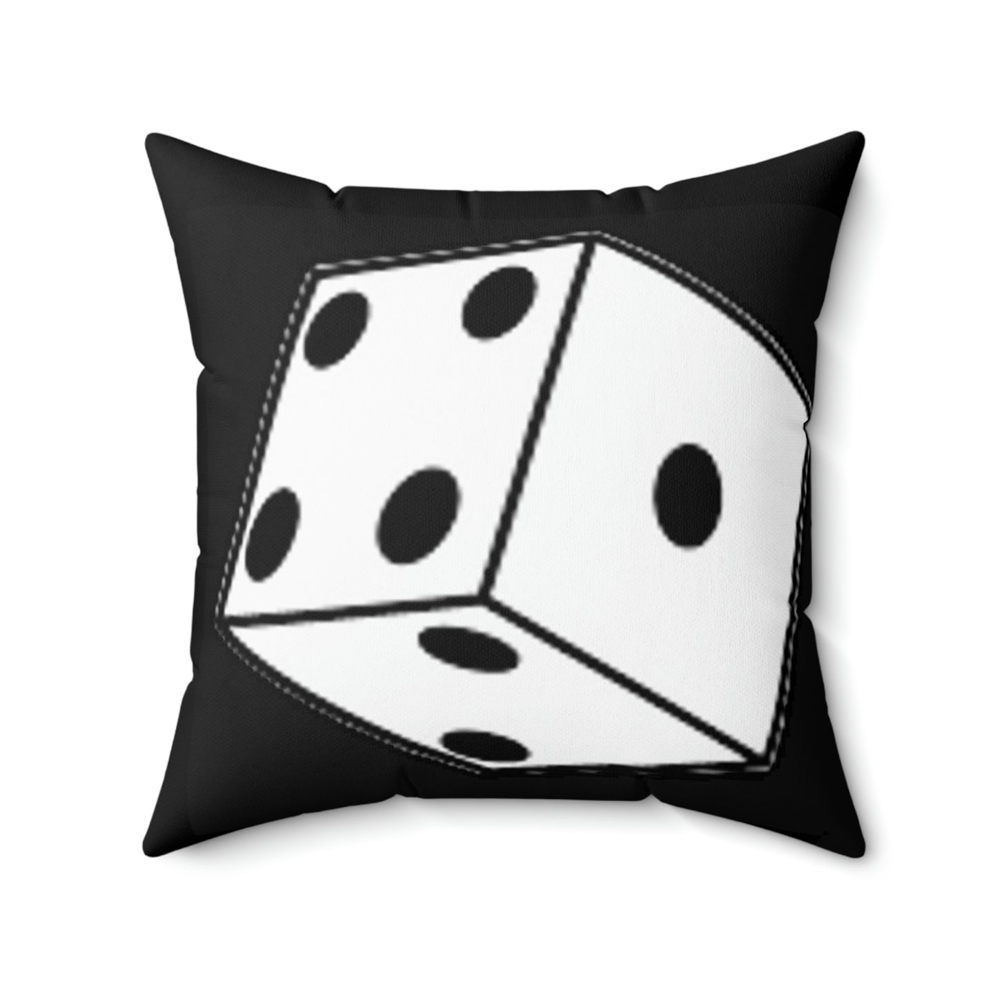 Dice Roll Spun Polyester Square Pillow