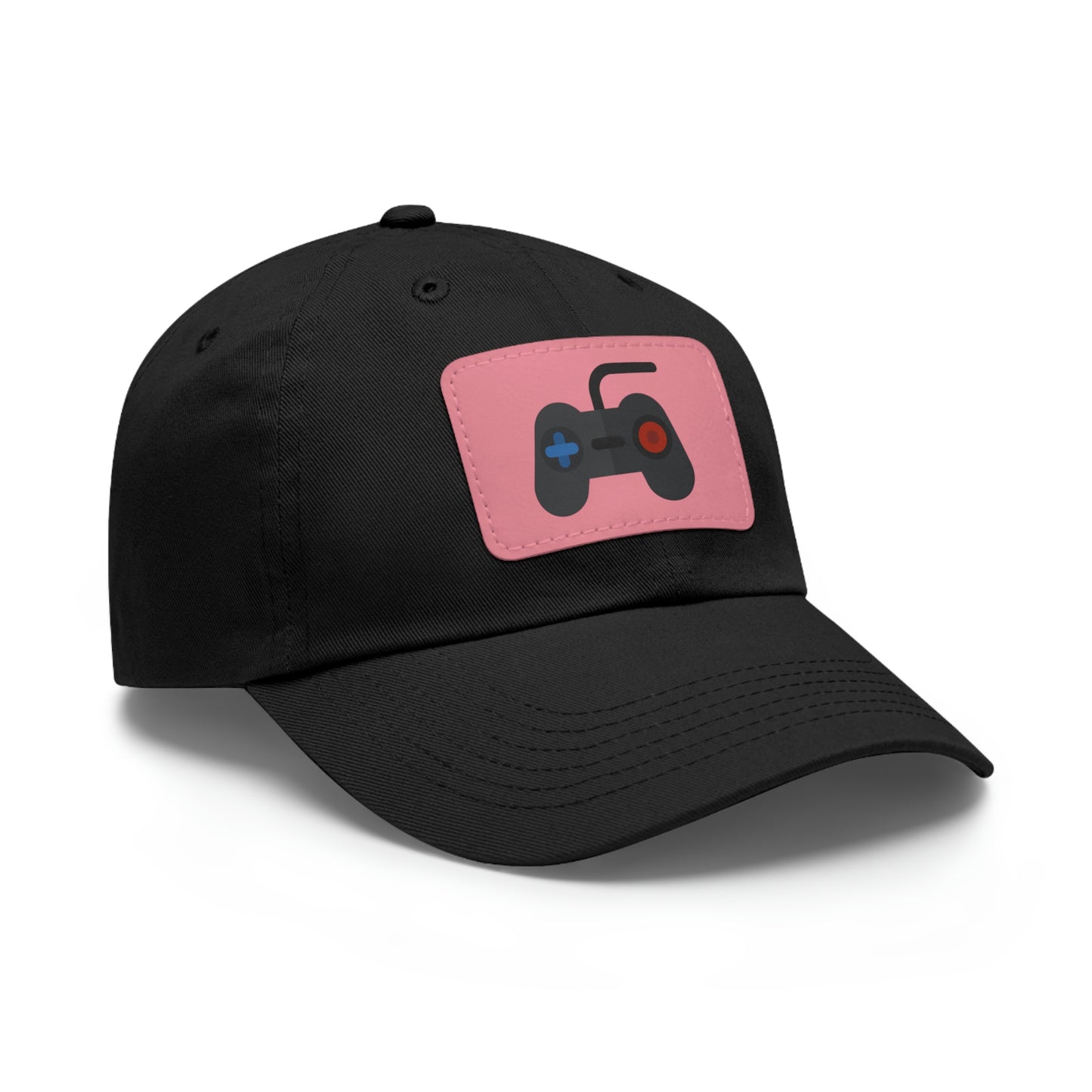 Retro Game Controller Dad Hat with Leather Patch