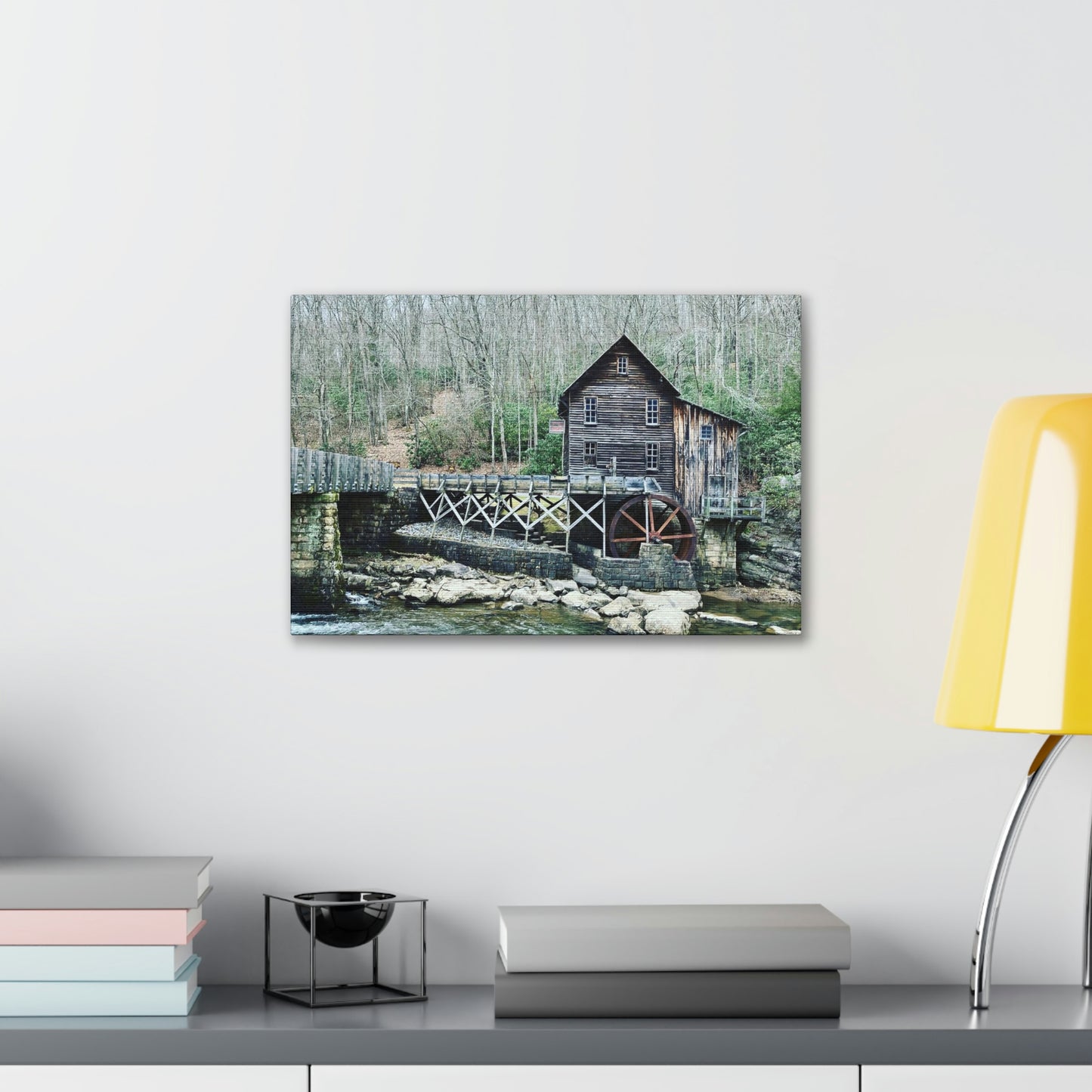 Grist Mill Scenic Canvas Gallery Wraps