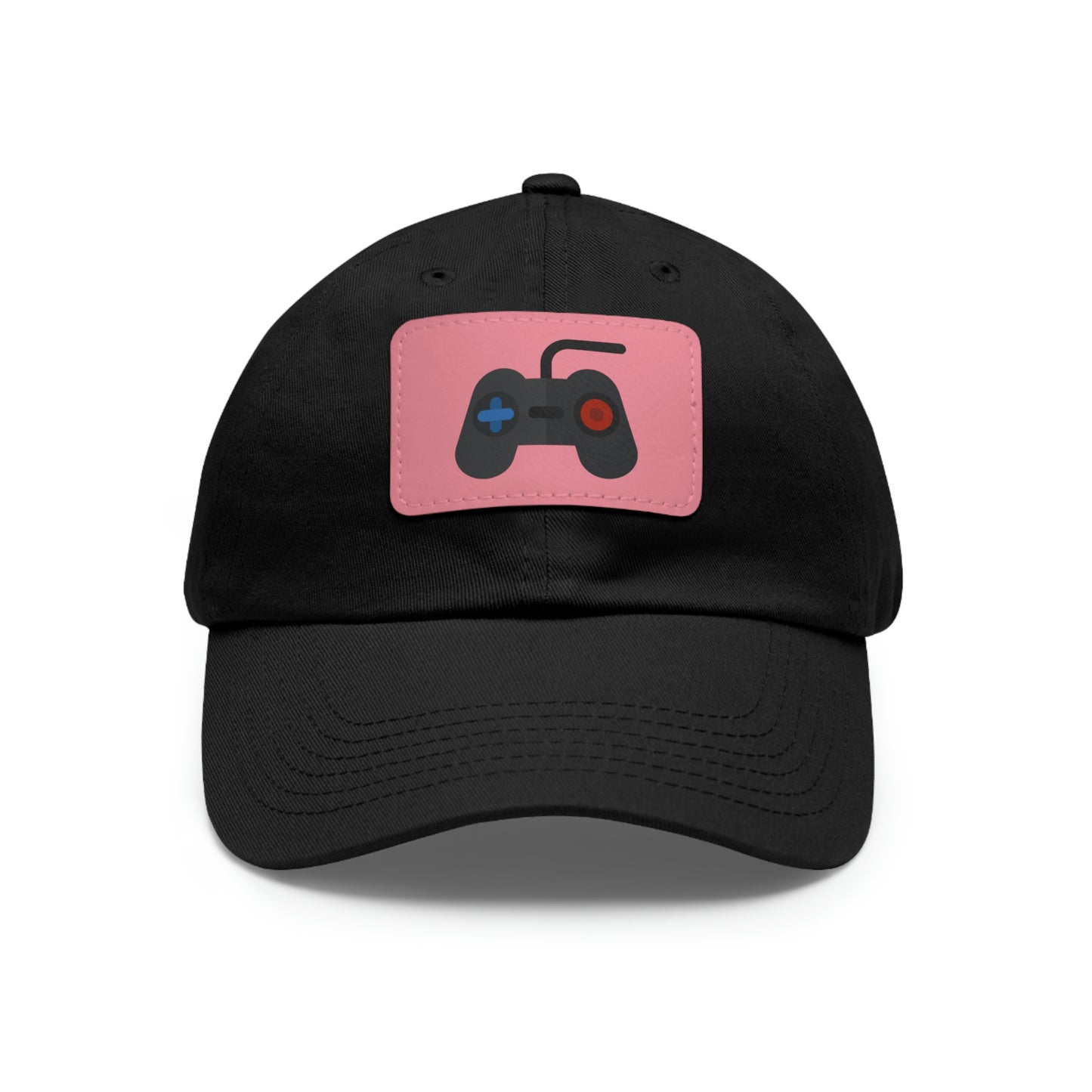 Retro Game Controller Dad Hat with Leather Patch