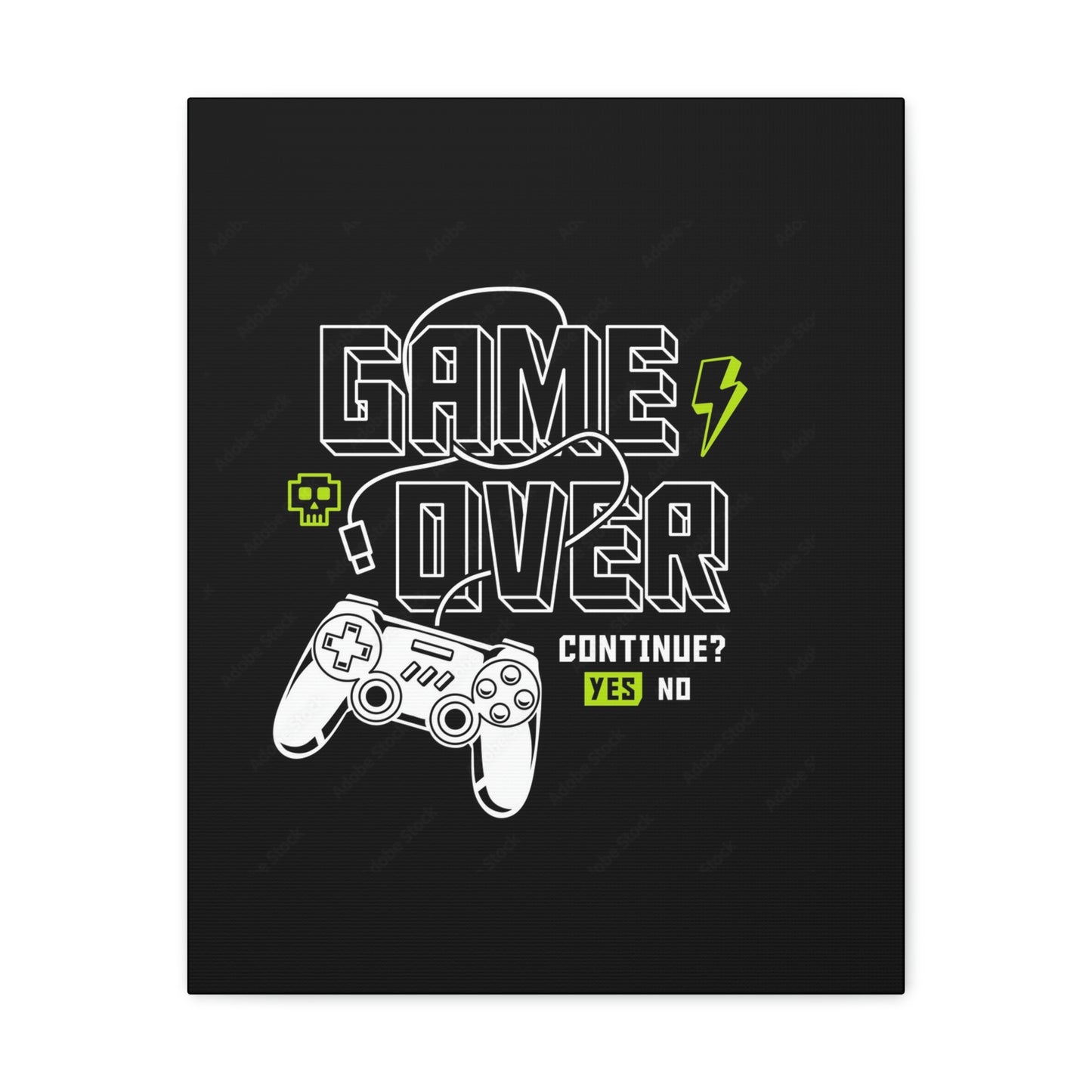 Game Over Canvas Gallery Wraps