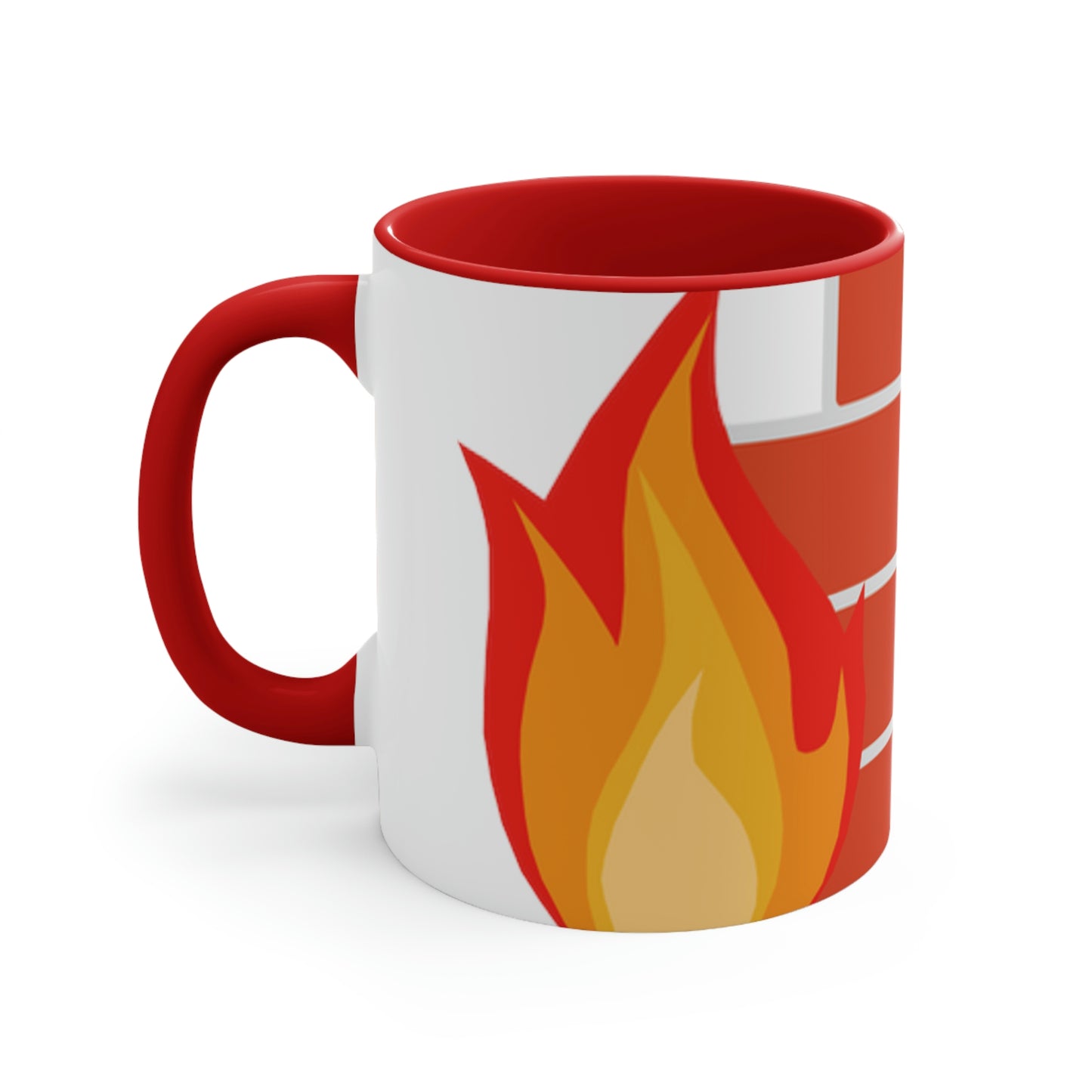 Brick Fire Accent Coffee Mug, 11oz