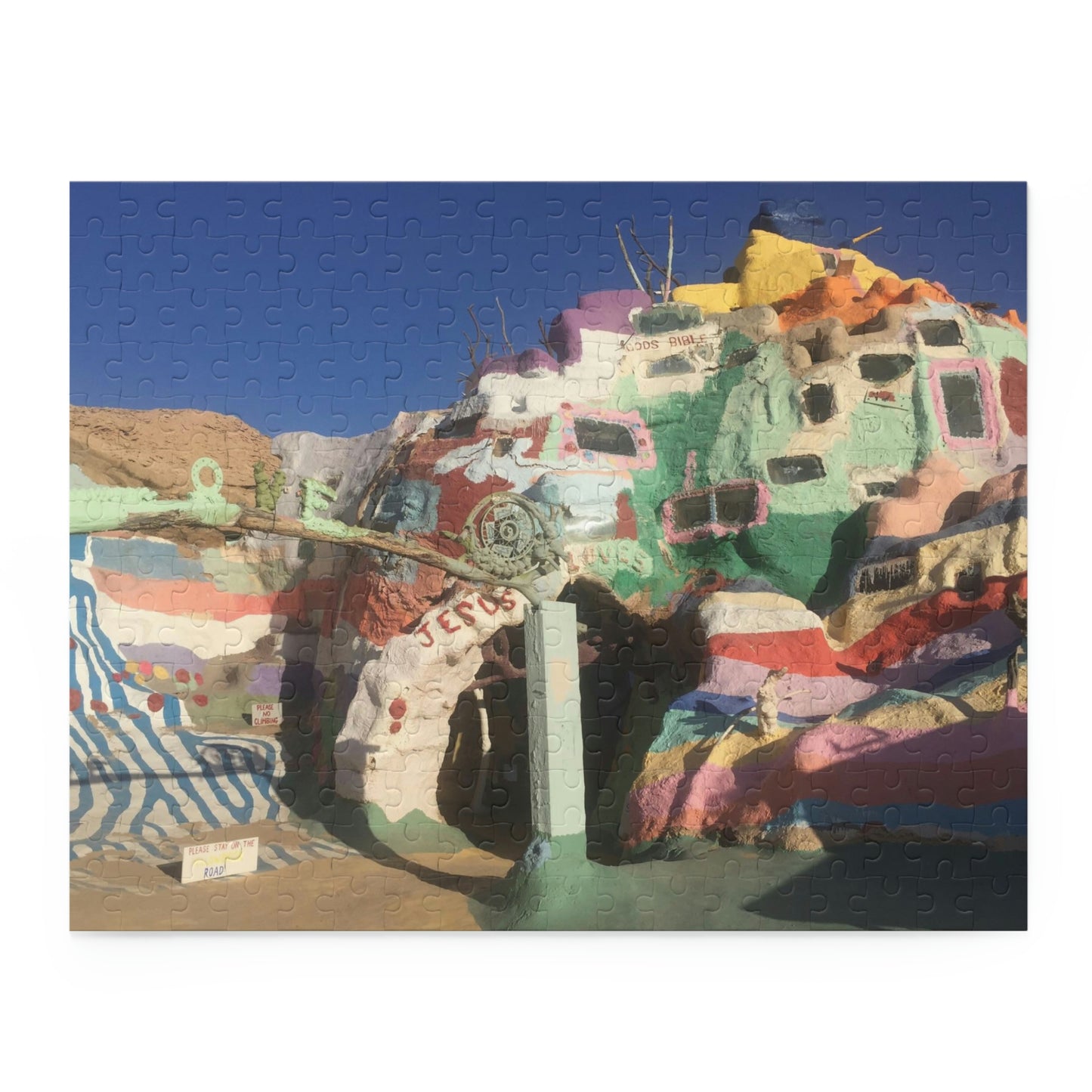 Salvation Mountain Slab City Scenic Puzzle (120, 252, 500-Piece)