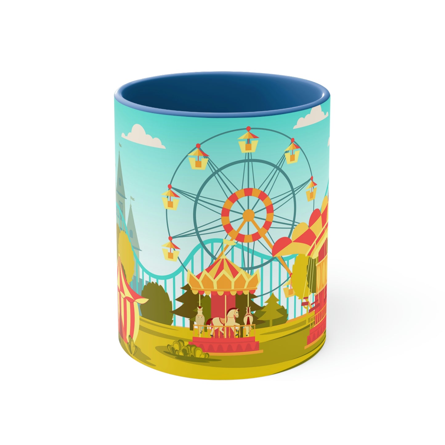 Amusement Park Accent Coffee Mug, 11oz