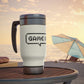 Game Over 8 Bit Travel Mug with Handle, 14oz