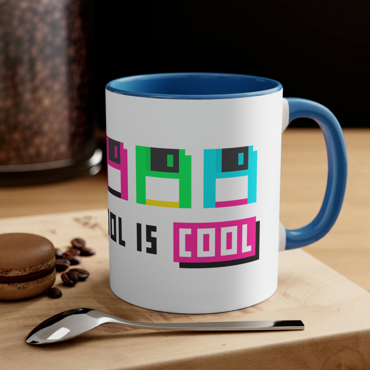 Old School is Cool Accent Coffee Mug, 11oz