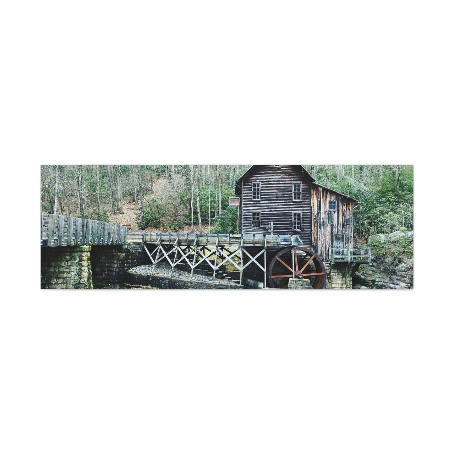 Grist Mill Scenic Canvas Gallery Wraps