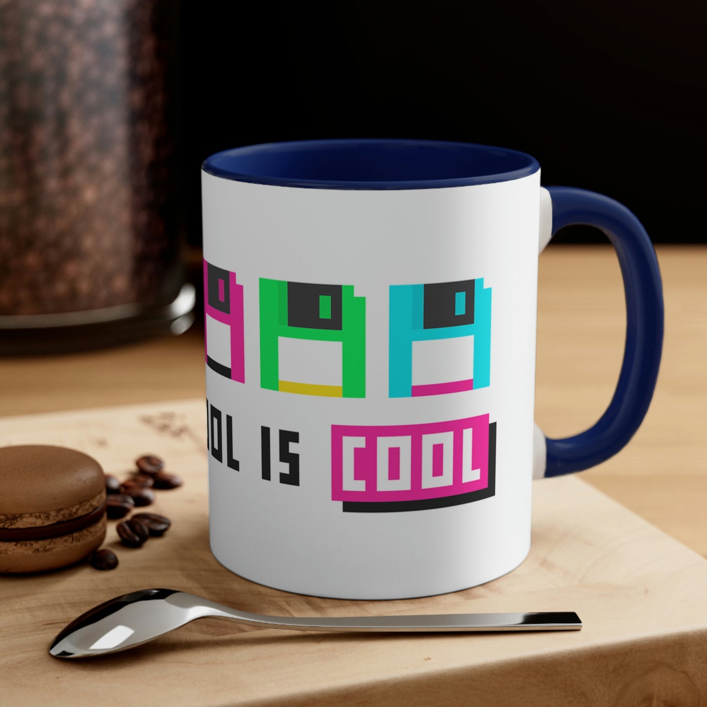 Old School is Cool Accent Coffee Mug, 11oz