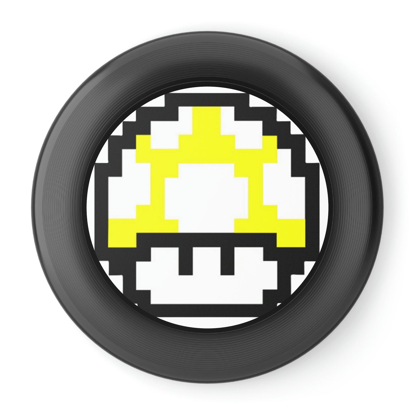 Yellow 8 Bit Style Mushroom Wham-O Frisbee