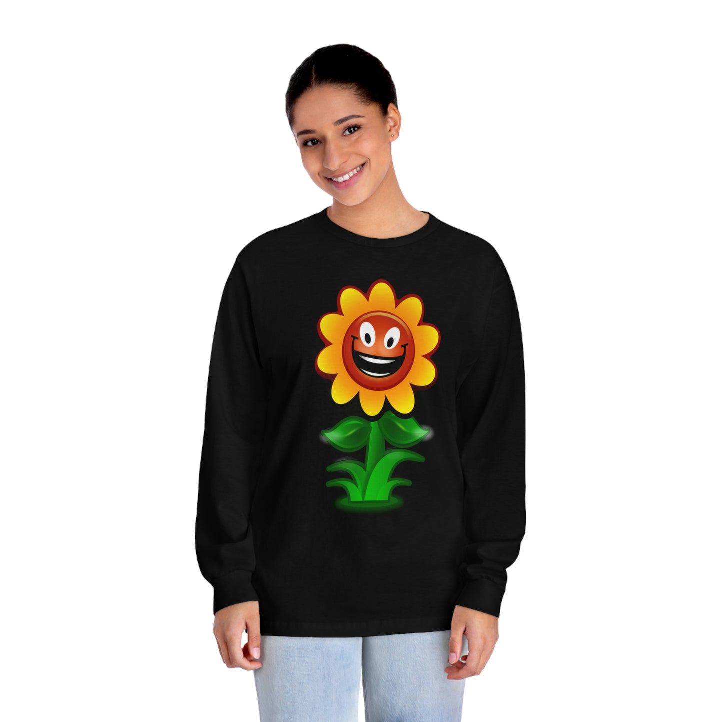 Video Game Retro Style Flower Unisex Classic Long Sleeve T-Shirt