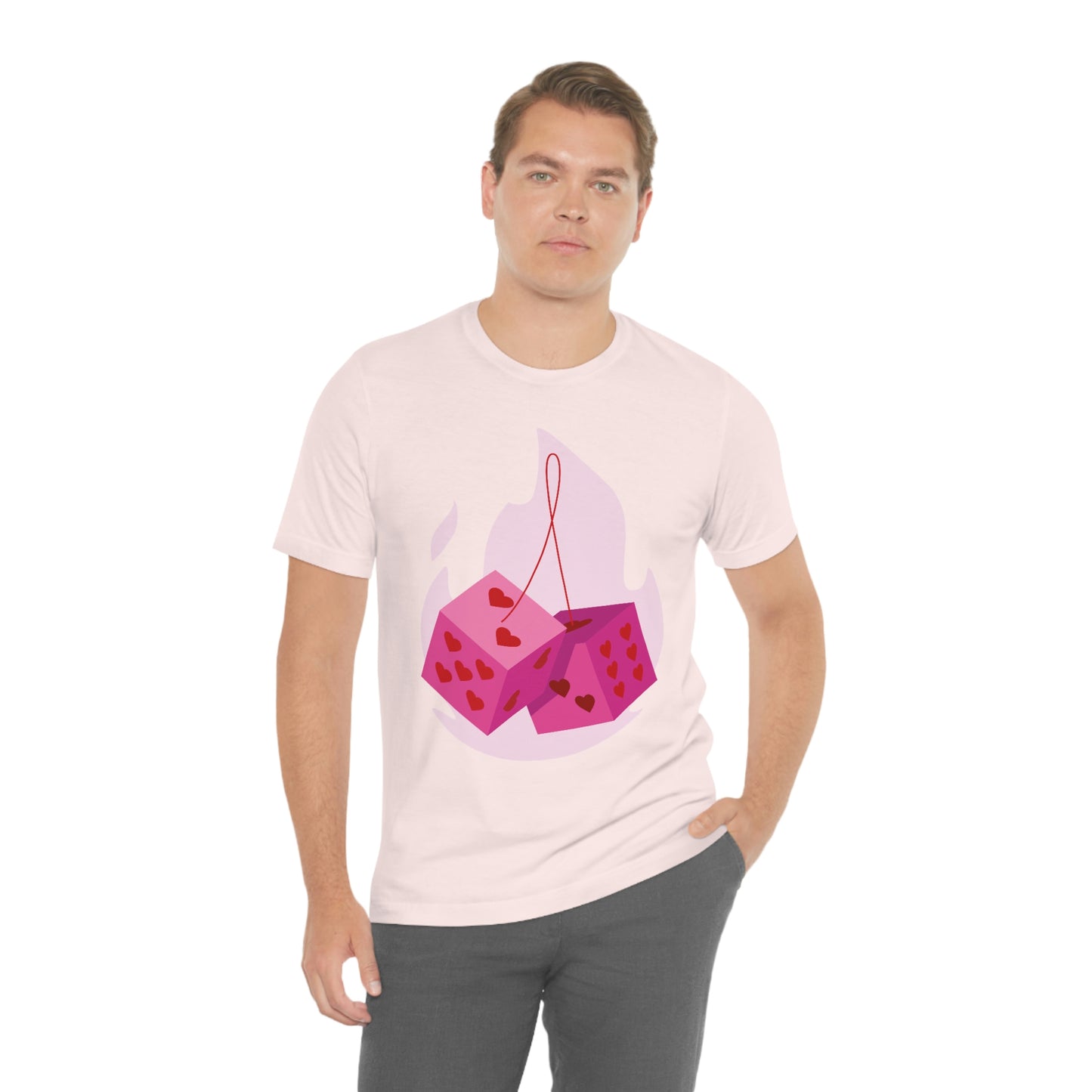 Dice Hearts Unisex Jersey Short Sleeve Tee