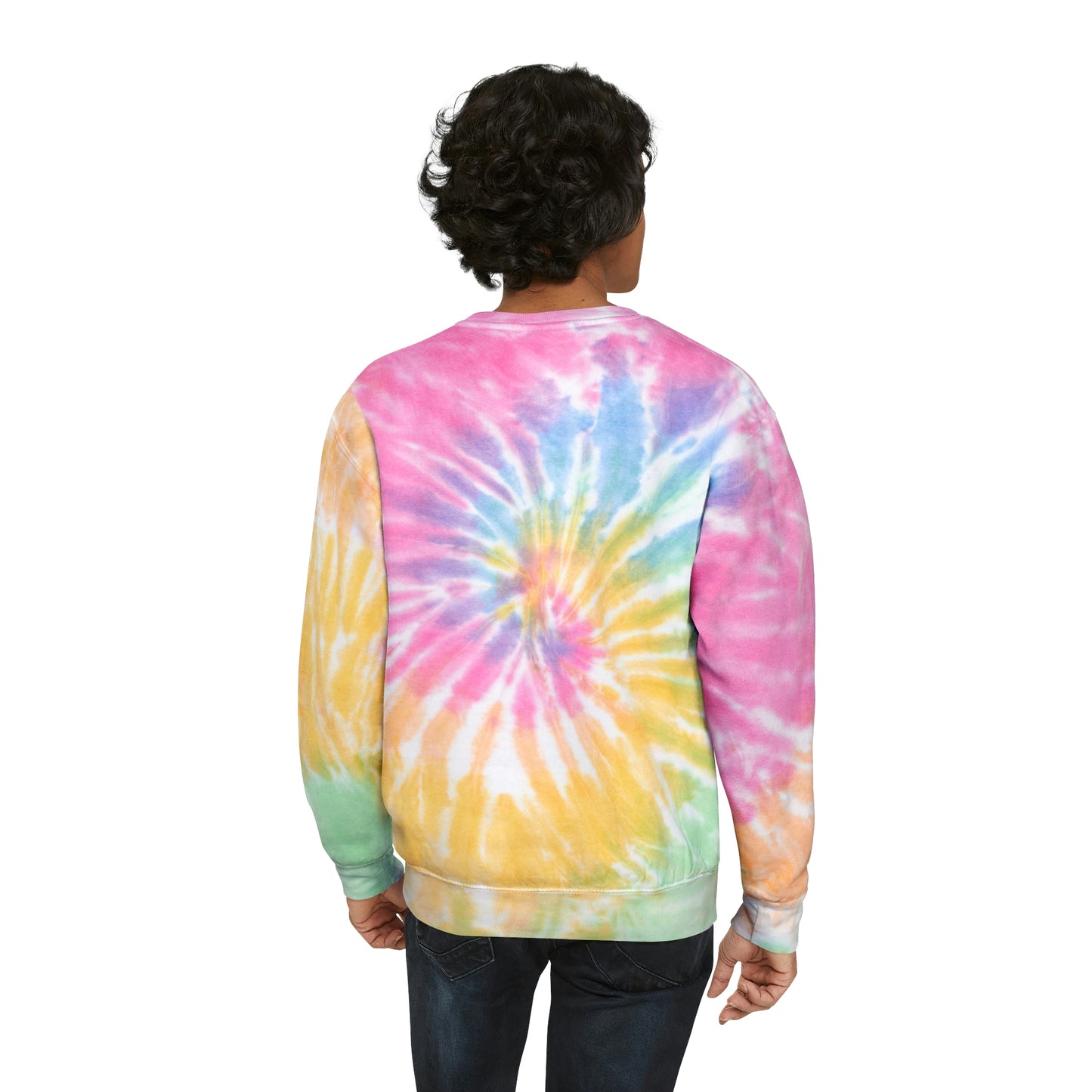 Dice Hearts Style Unisex Tie-Dye Sweatshirt