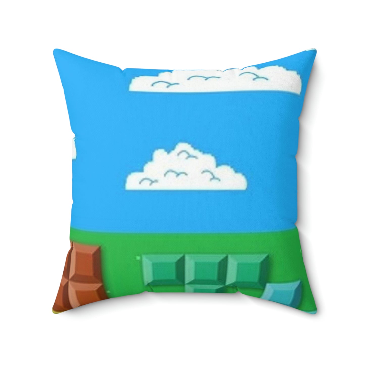 Tetris Style Spun Polyester Square Pillow