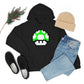 Mushroom 1UP 8 Bit Retro Style Unisex Hooded Sweatshirt