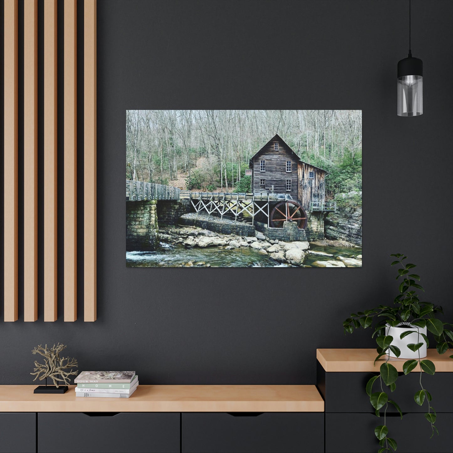 Grist Mill Scenic Canvas Gallery Wraps